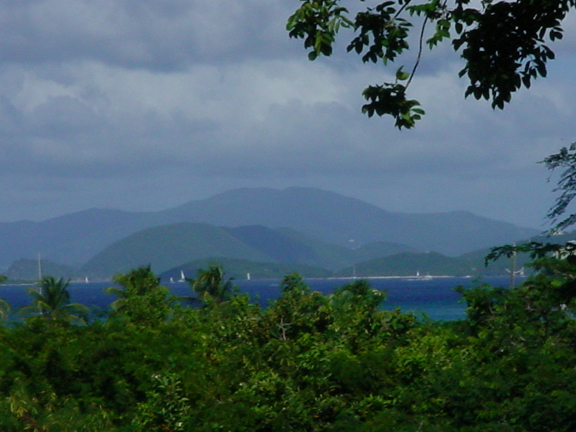 A view of the British Virgin Islands.